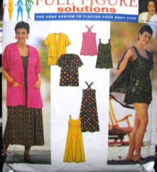 7672  SIMPLICITY CASUAL JACKET, SUN DRESS, BATHING DRESS, SHORTS PATTERN 18-24,26-32W CHOICE UNCUT